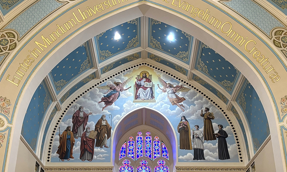 New paint and murals make cathedral a visual feast